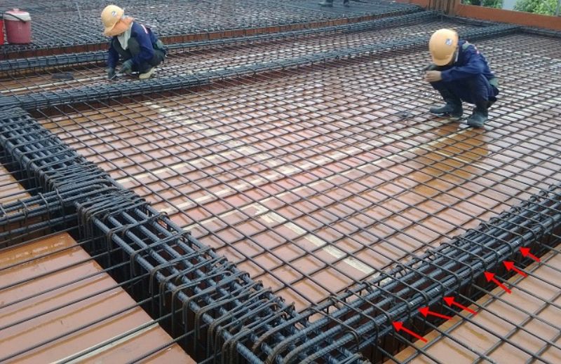 chi phí đổ 1m2 trần bê tông