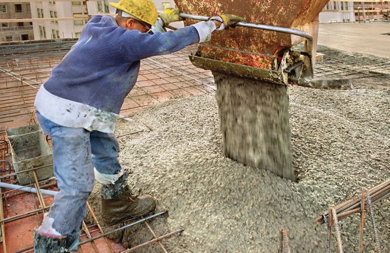 chi phí đổ 1m2 trần bê tông