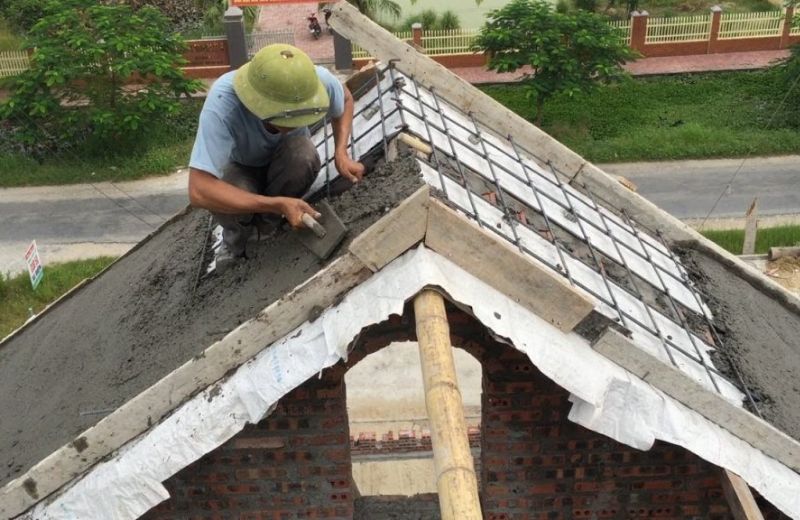 chi phí đổ 1m2 trần bê tông