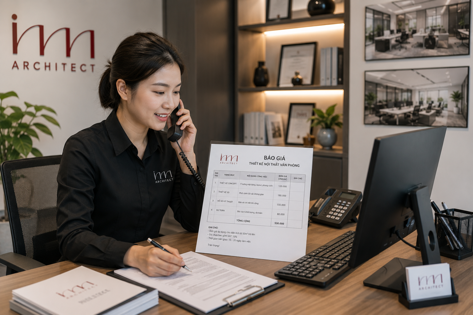Giá thiết kế nội thất văn phòng đã bao gồm những gì?