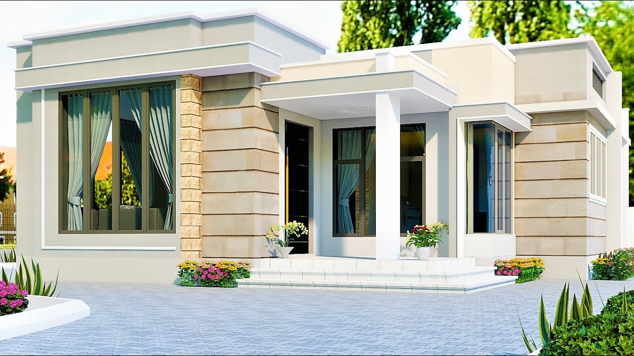 Mẫu nhà 6x15m mái bằng