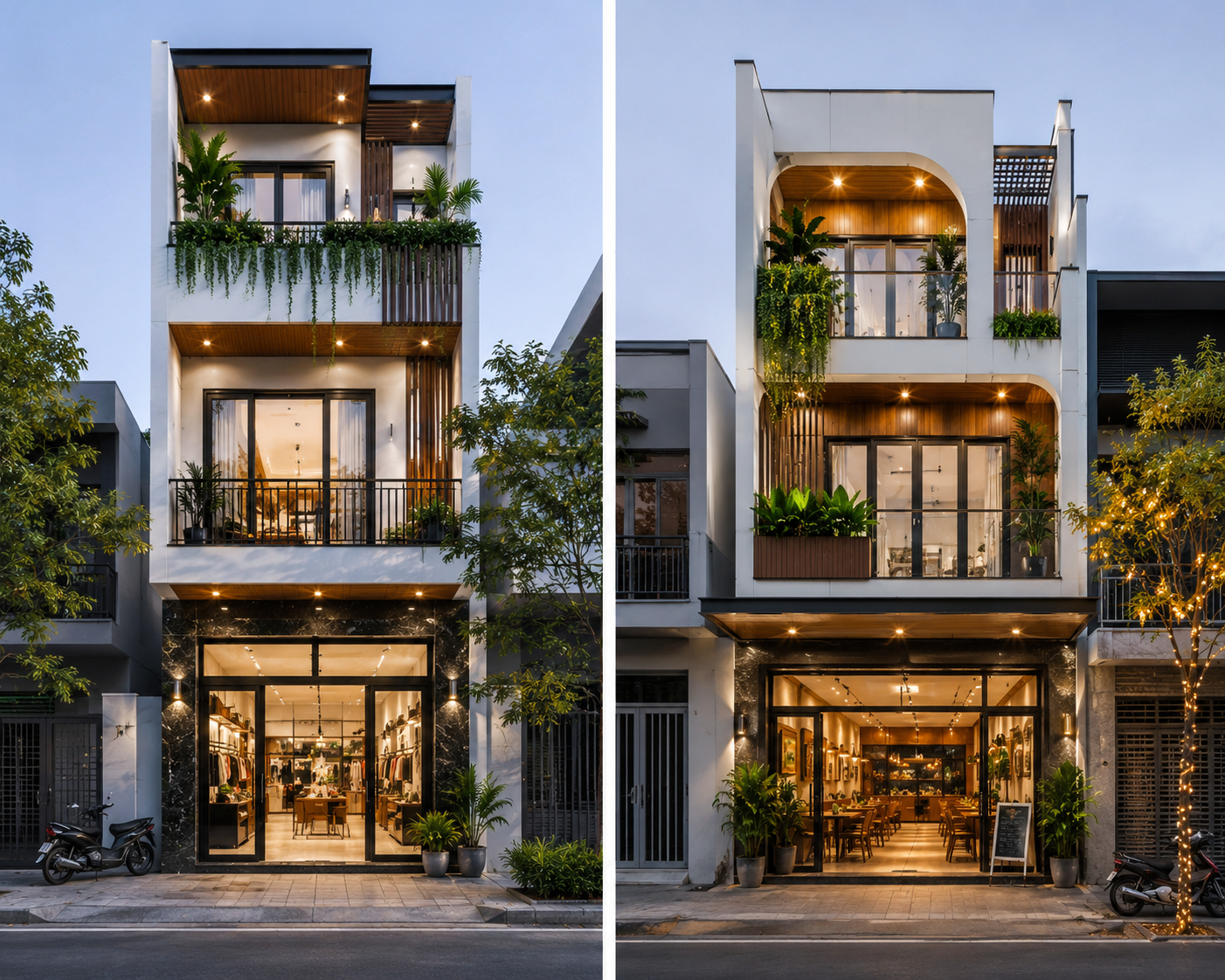 Mẫu thiết kế nhà ống 2 tầng 6x15m