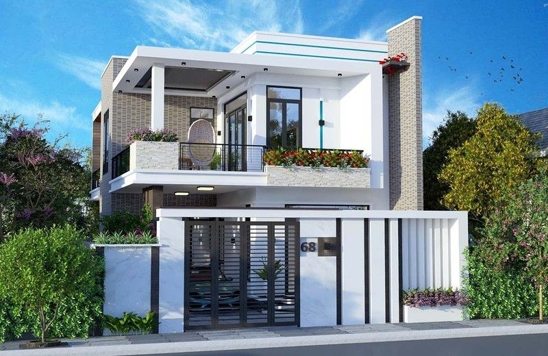 mẫu nhà ngang 6m dài 15m