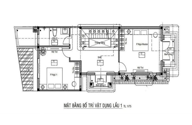 mẫu nhà ngang 6m dài 15m