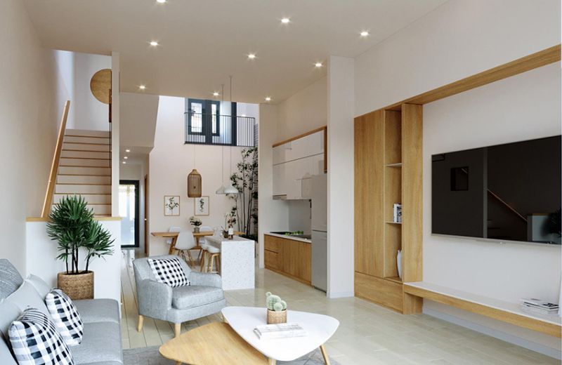 mẫu nhà phố 2 tầng 5x15