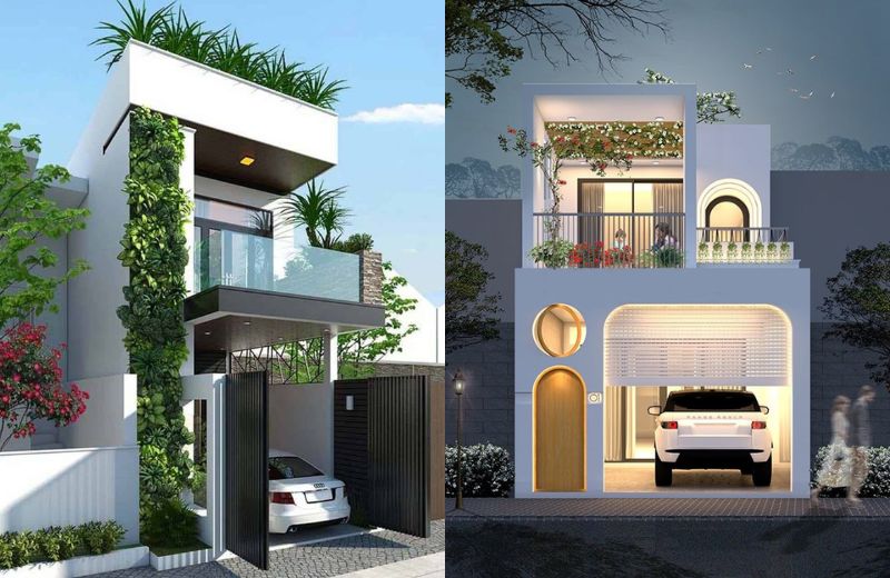mẫu nhà phố 2 tầng 5x15