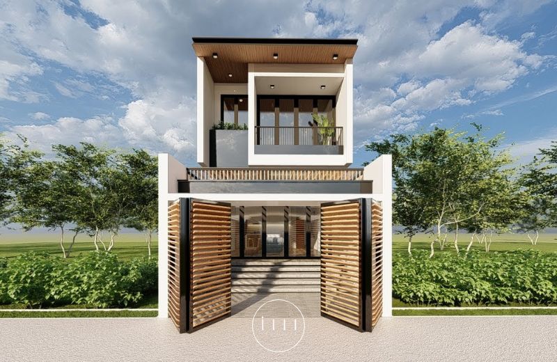 mẫu nhà phố 2 tầng 5x15