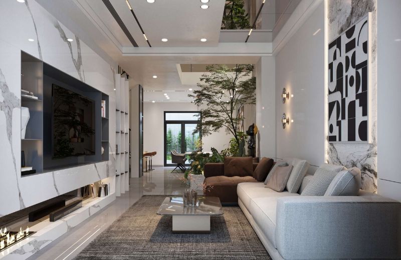 mẫu nhà phố 2 tầng 5x15