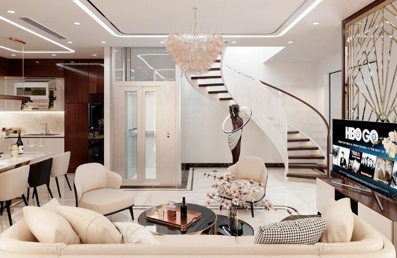 mẫu nhà phố 2 tầng 5x15