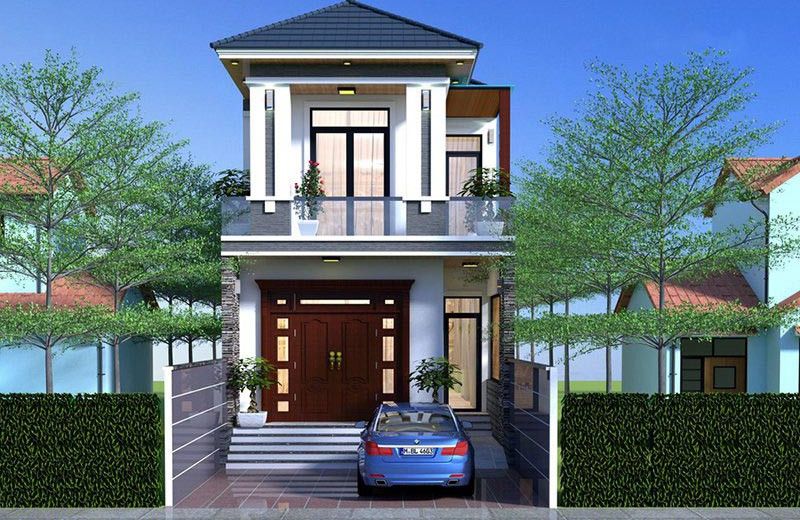 mẫu nhà phố 2 tầng 5x15