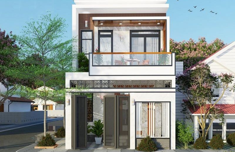 mẫu nhà phố 2 tầng 5x15