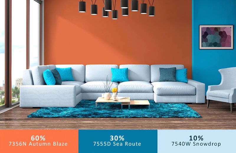 màu sắc trong thiết kế nội thất