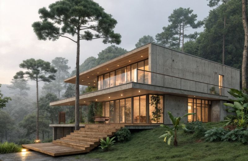nhà bê tông đúc sẵn