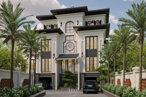 Các mẫu thiết kế nội thất biệt thự Indochine nổi bật tại IMA Việt Nam