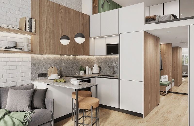 thiết kế nội thất chung cư 40m2