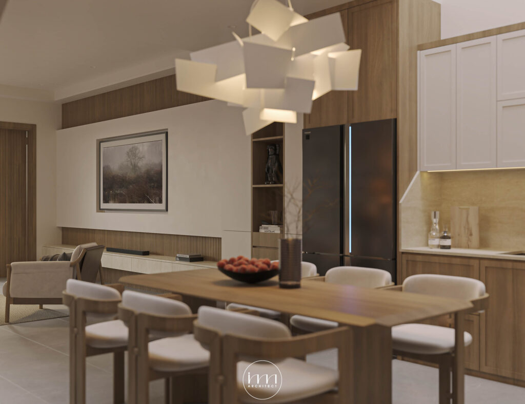 Mẫu thiết kế nội thất nhà phố 5x20 phong cách tối giản