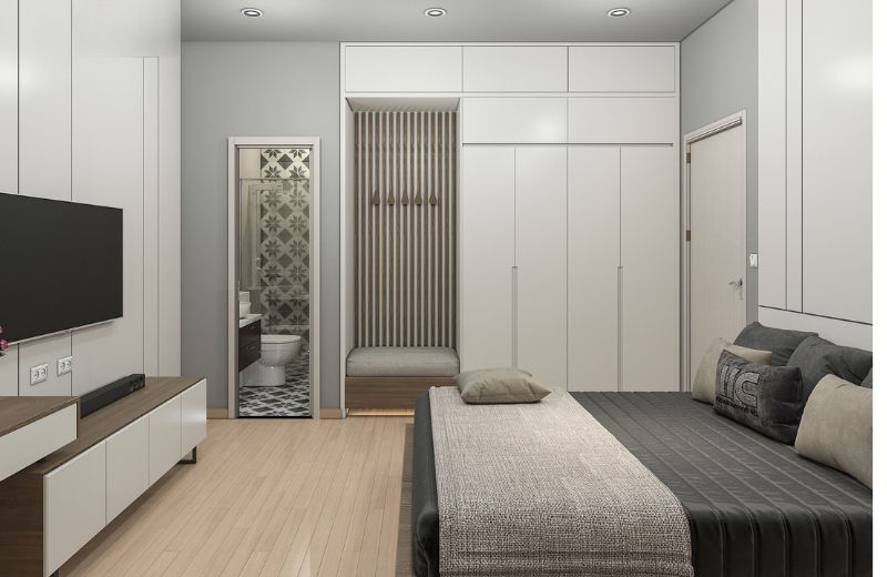 thiết kế nội thất tối giản