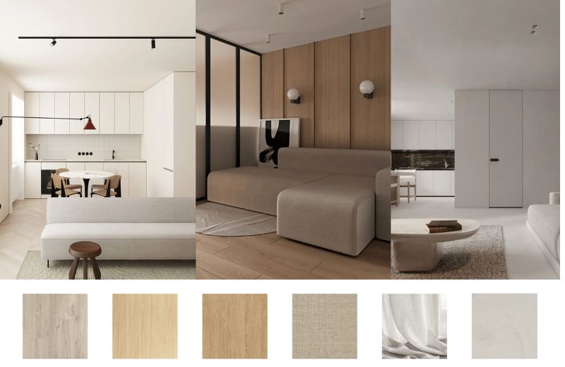 thiết kế nội thất tối giản