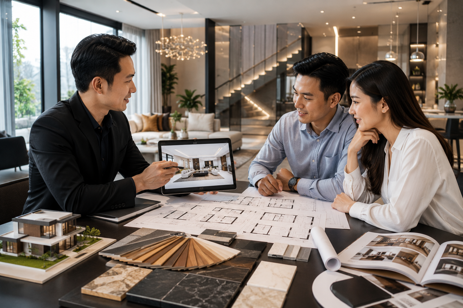 Quy trình tư vấn thiết kế nội thất biệt thự chuyên nghiệp