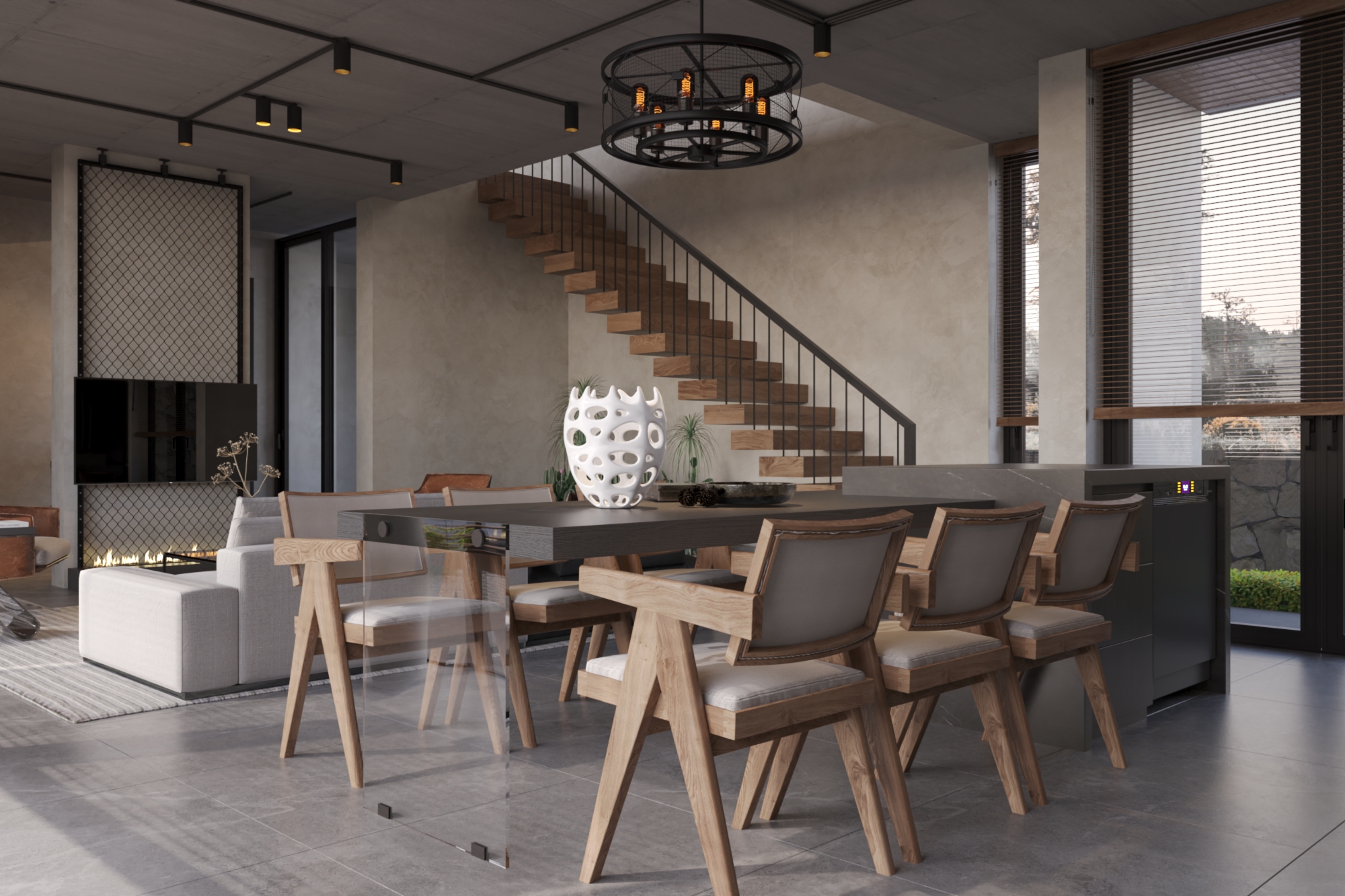 Yếu tố cốt lõi của phong cách này là tinh giảm những đường nét, thiết kế phức tạp nhằm tập trung tối đa vào công năng và không gian sống thông thoáng