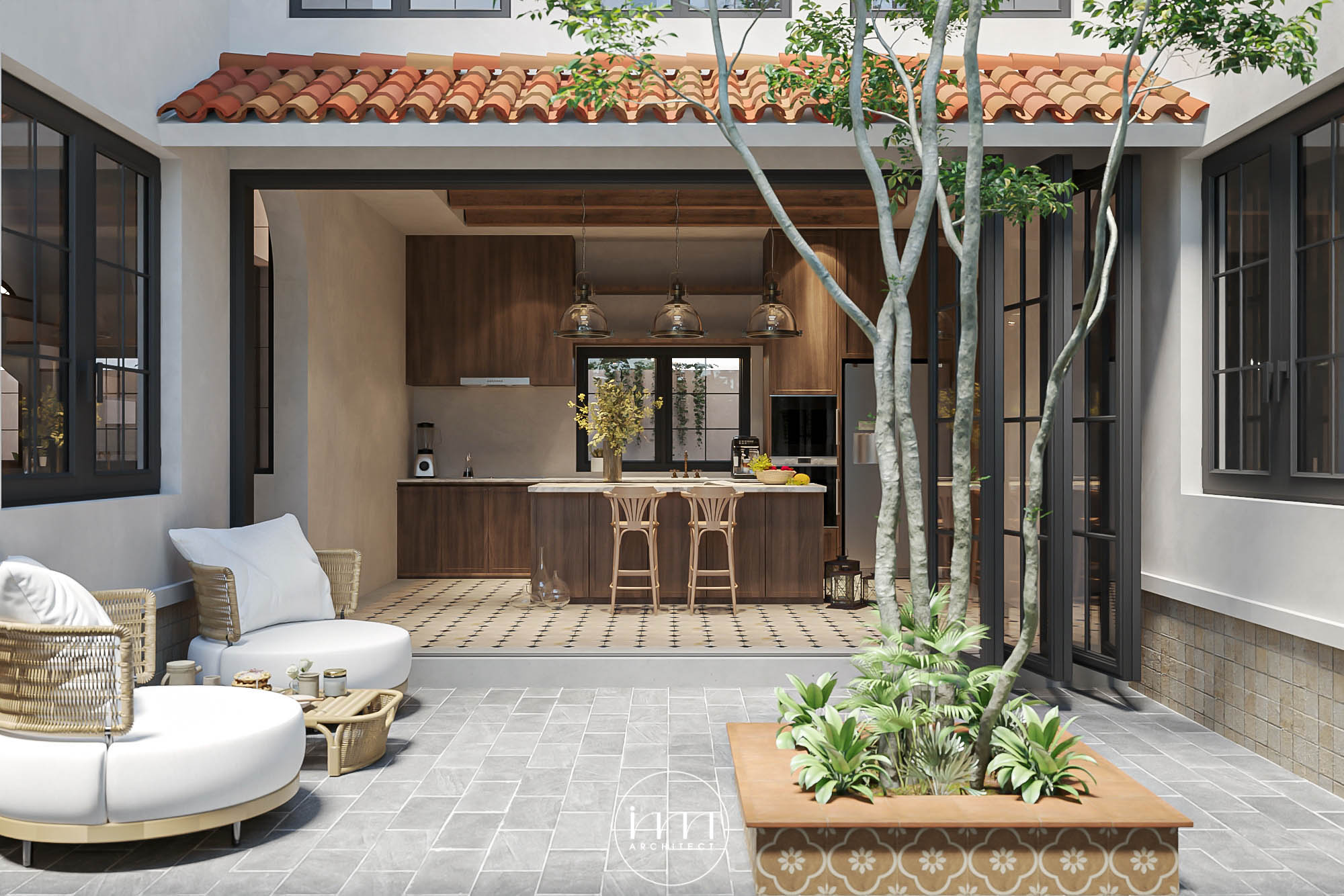 Sự thư thái, an yên của không gian xanh giúp cải thiện đáng kể cho gia chủ