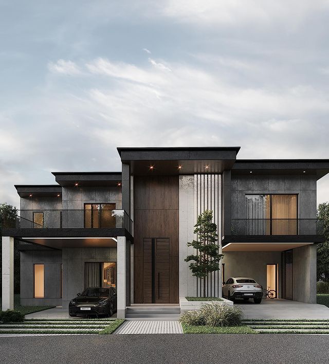 Thiết kế gara bán hầm sẽ giúp biệt thự tiết kiệm diện tích nhưng vẫn đáp ứng đủ các tiện nghi cho gia chủ