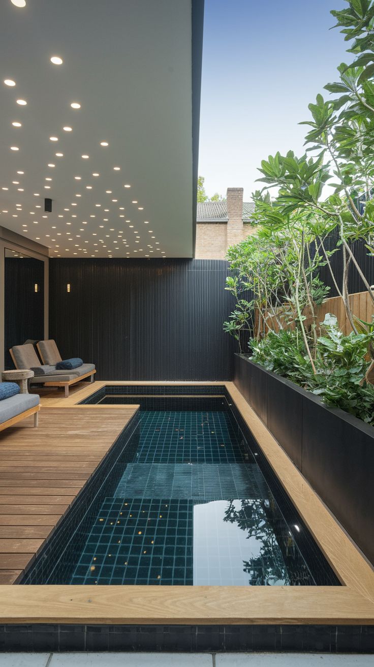 Thiết kế biệt thự nhà vườn có hồ bơi cũng là một ý tưởng giúp điều hòa không khí, tăng thêm sự mát mẻ cho biệt thự