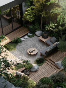 Khu vườn Zen với cách bài trí tối giản, an yên