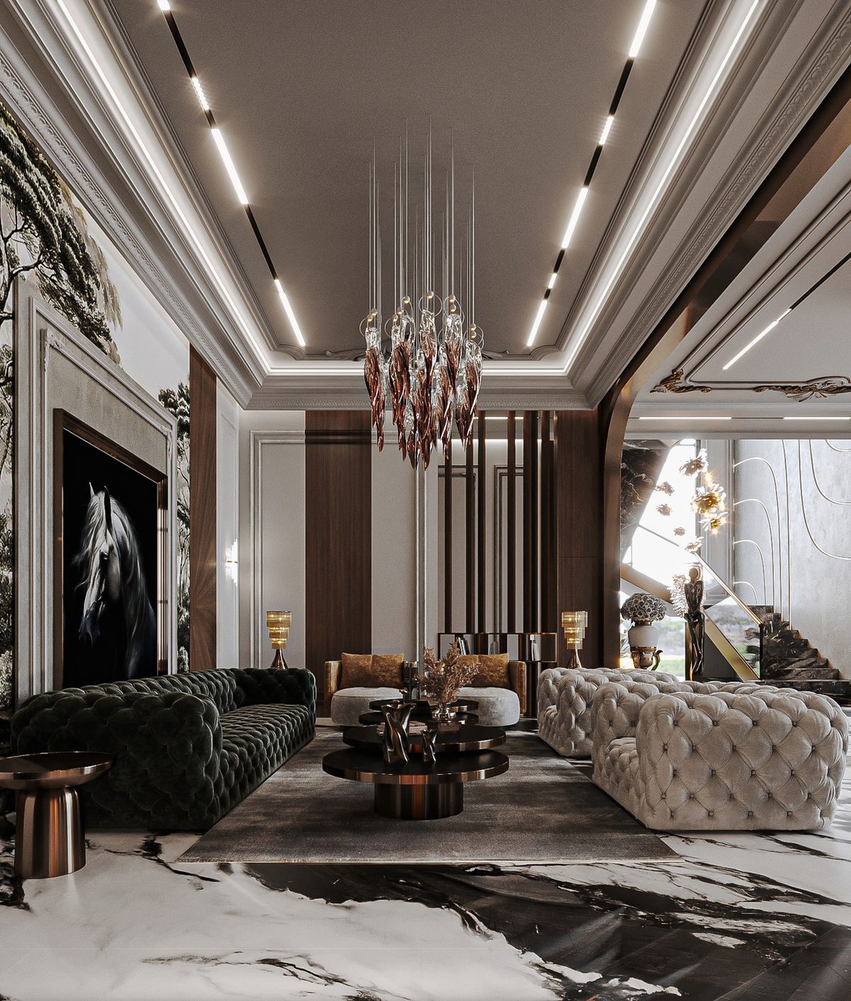 Nội thất sofa mềm mại, thư thái giúp tạo nên không gian sống tiện nghi cho gia chủ