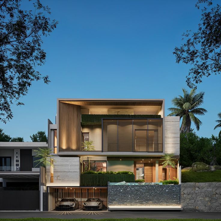 Biệt thự 3 tầng sang trọng với đường nét tối giản và vật liệu cao cấp