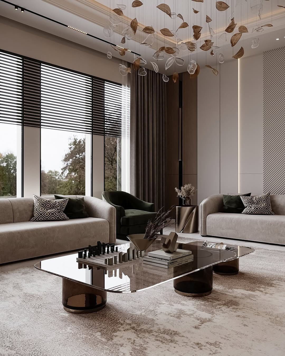 Biệt thự hiện đại ưu tiên những thiết kế cửa số kính lớn, không gian liền kề nhằm đề cao sự gần gũi với thiên nhiên