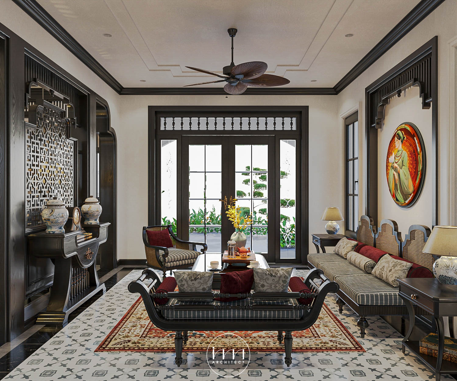 Việc bảo quản nội thất gỗ là điều cần thiết với công trình Indochine