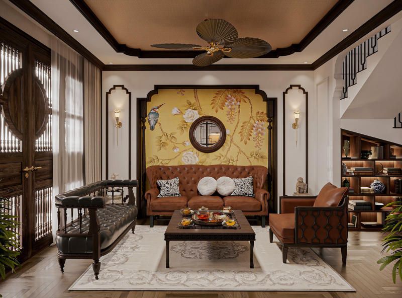 Không chỉ là trang trí, họa tiết Indochine là linh hồn của công trình, là nơi hội tụ của văn hóa, nghệ thuật và niềm tự hào dân tộc được thể hiện qua từng chi tiết nhỏ.