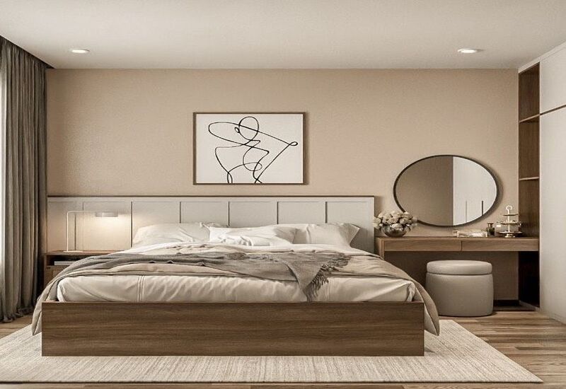 Mẫu thiết kế căn hộ 60m2 nội thất gọn nhẹ không gian thoải mái