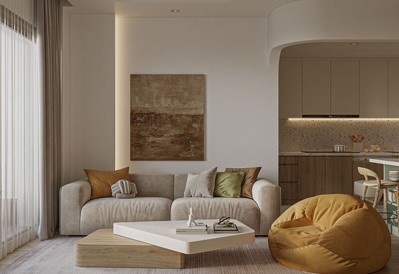 Thiết kế nội thất căn hộ chung cư 85m2 nên ưu tiên bền đẹp sắp xếp gọn gàng tự nhiên, gia chủ có thể tạo điểm nhấn bằng tranh treo