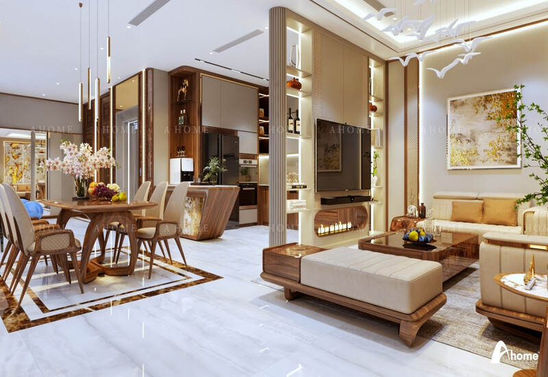 Mẫu nội thất cao cấp Luxury của nội thất Ahome luôn sang trọng