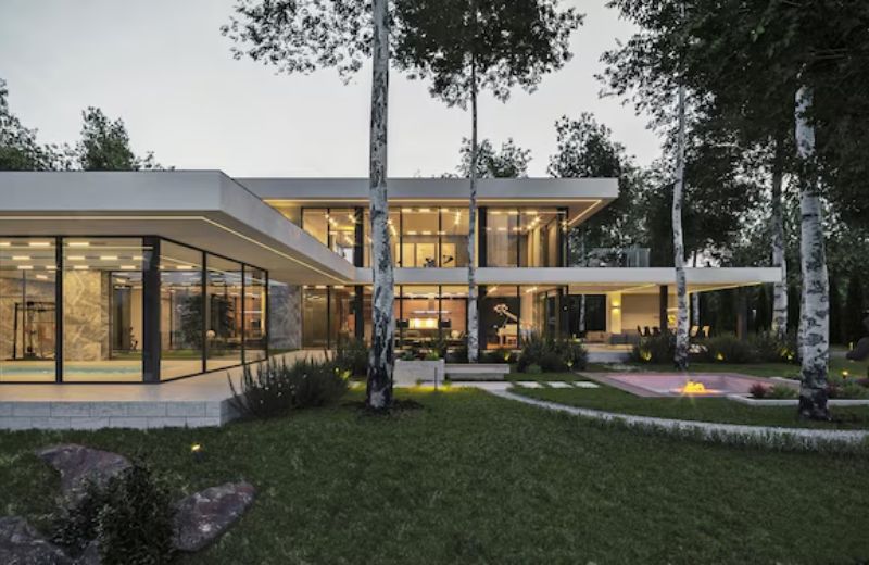 mẫu nhà kính sân vườn đẹp